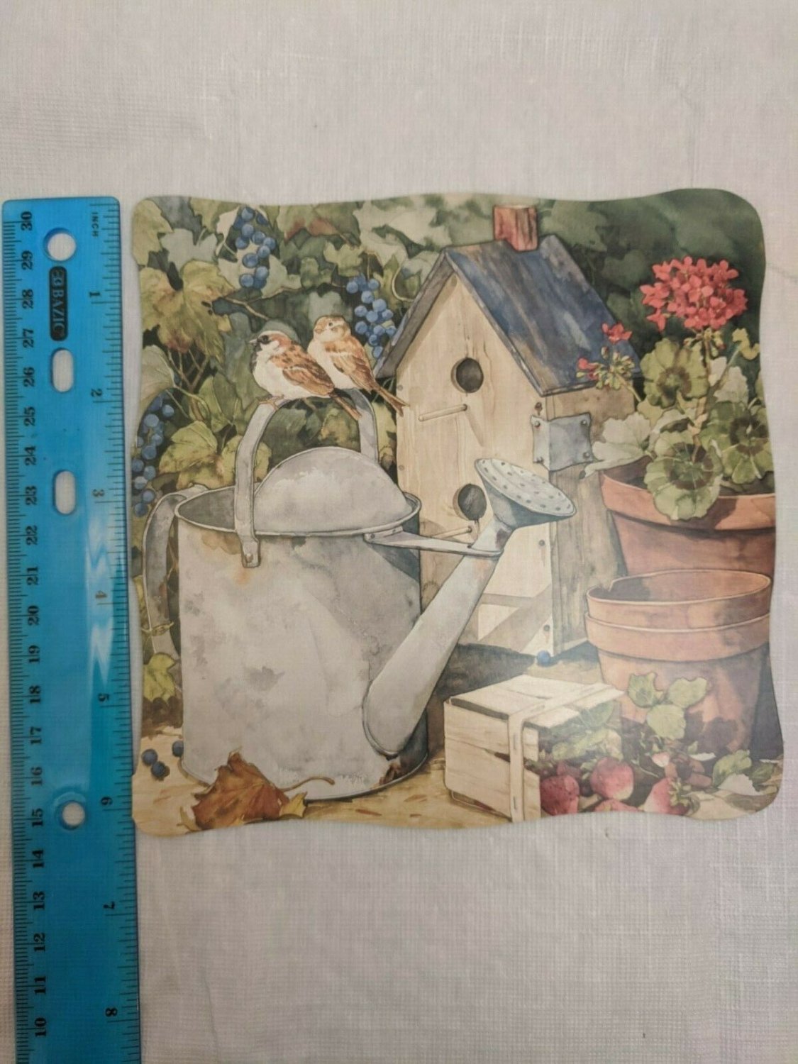 My Backyard by Sandi Gore Evans Square Note Card - I love you