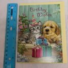 Happy Birthday Card - Kitten & Puppy w/ Presents Hazel Lincoln Art