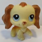 Littlest Pet Shop Dog Cocker Spaniel Puppy Dog Cream/Brown Blue Eyes #298