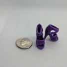 12" Curve Foot Fashion Doll Purple High Heel X-strap Open Toe Sandal Shoe Pair