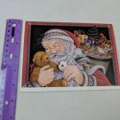 Sunrise Santa Feeding Teddy Bear Mark Alvin Illustration Christmas Holiday Card