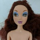 Mattel Barbie My Scene Chelsea Doll Red Hair Aqua/Purtple Makup Nude for Redress