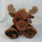 Aurora Taddle Toes Brown Moose Big Eyes Plush Stuffed Animal 10" Tall