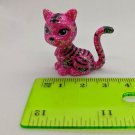 Mattel Fashion Polly Pocket Glitz n Glam Pets Pink/Black Tiger Cat w/ Glitter