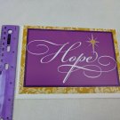 Fantus Paper Products Christmas Holiday Card Unused Purple & Gold Hope
