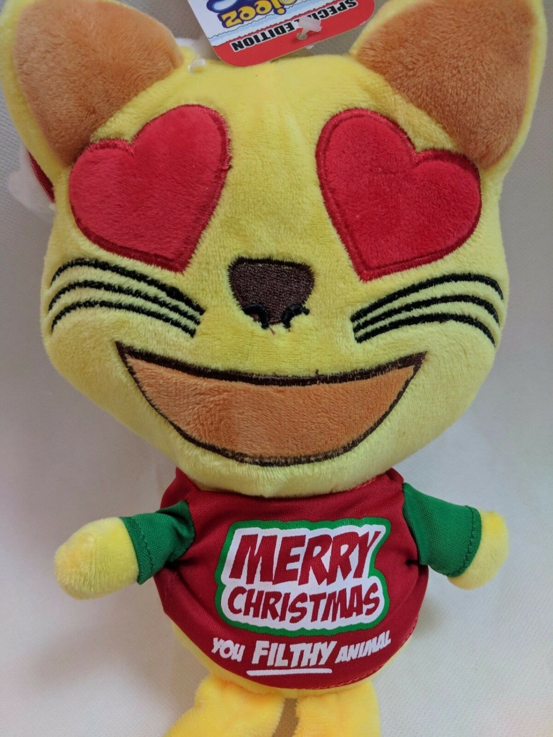 Emojeez Pals CAT Kitty Sassy Tees Merry Christmas You Filthy Animal Emoji