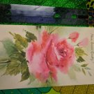 Please Recover Quickly Unused Vintage Get Well Pink Rose