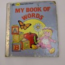 First Little Golden Book My Book of Words Incomplete Poor Condition Craft Supply