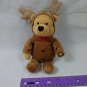 Walt Disney Bean Bag Winnie the Pooh REINDEER 8" Beanie Plush 1999