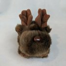 Puffkins Chocolate Brown Moose Plush Stuffed Animal 4.5" VTG Swibco
