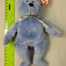 Ty Original Beanie Babies Clubby Purple-Blue Bear 8" Plush
