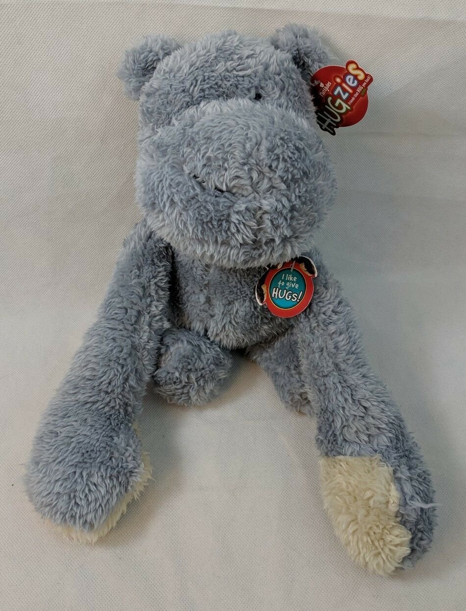 Gray Hippo Hugzies by Nat & Jules/Demdaco - Plush Stuffed Toy w/ Weighted Feet