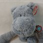 Gray Hippo Hugzies by Nat & Jules/Demdaco - Plush Stuffed Toy w/ Weighted Feet