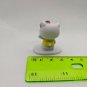 Sanrio Hello Kitty Mini Figurine Cake Topper 1.25" Yellow Dress, Pink Bow