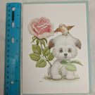 Heartwarming Notecard Collection Ruth Morehead Fluffy White Puppy Thank You Card