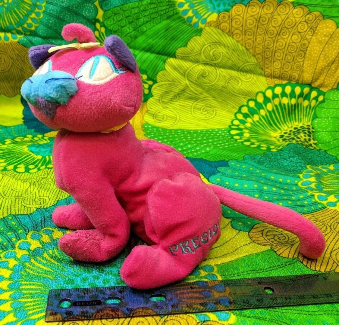 GMA Acces Precious Cat Kitty Kitten Pink Blue Purple 8" Tall Plush