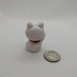 Kitty Cat Kitten White w/ Red Colla3D Puzzle Eraser 1.5" Tall School Collectible