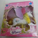 BoYaLe Liberty Imports Unicorn Pegasus Pony Unipeg White/Yellow 4" Plastic Toy