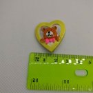 VTG Teddy Bear in Heart Brooch Pin Resin