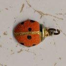 VTG 1980s Ladybug Metal Charm 1.5cm Long