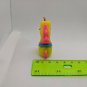 Pegasus Unicorn Pony Rubbery Plastic 2" Mini Figurine, Pendant Charm Yellow/Pink