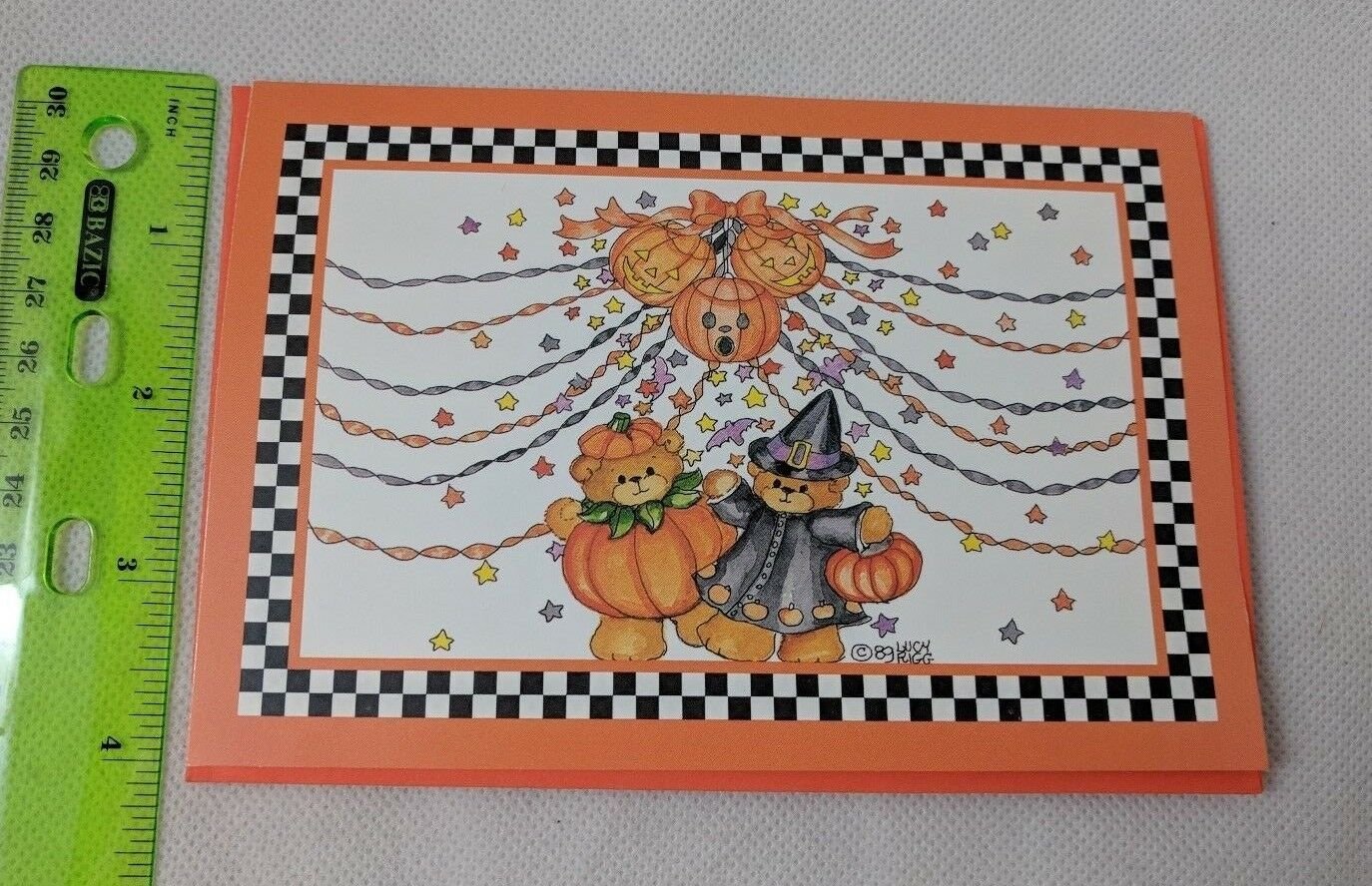 Current Inc Lucy & Company Rigg Halloween Unused Card Teddy Bears