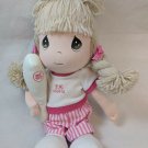 PRECIOUS MOMENTS Girl w/ Baseball Bat Stuffed Plush Toy Applause 14" PM Sports
