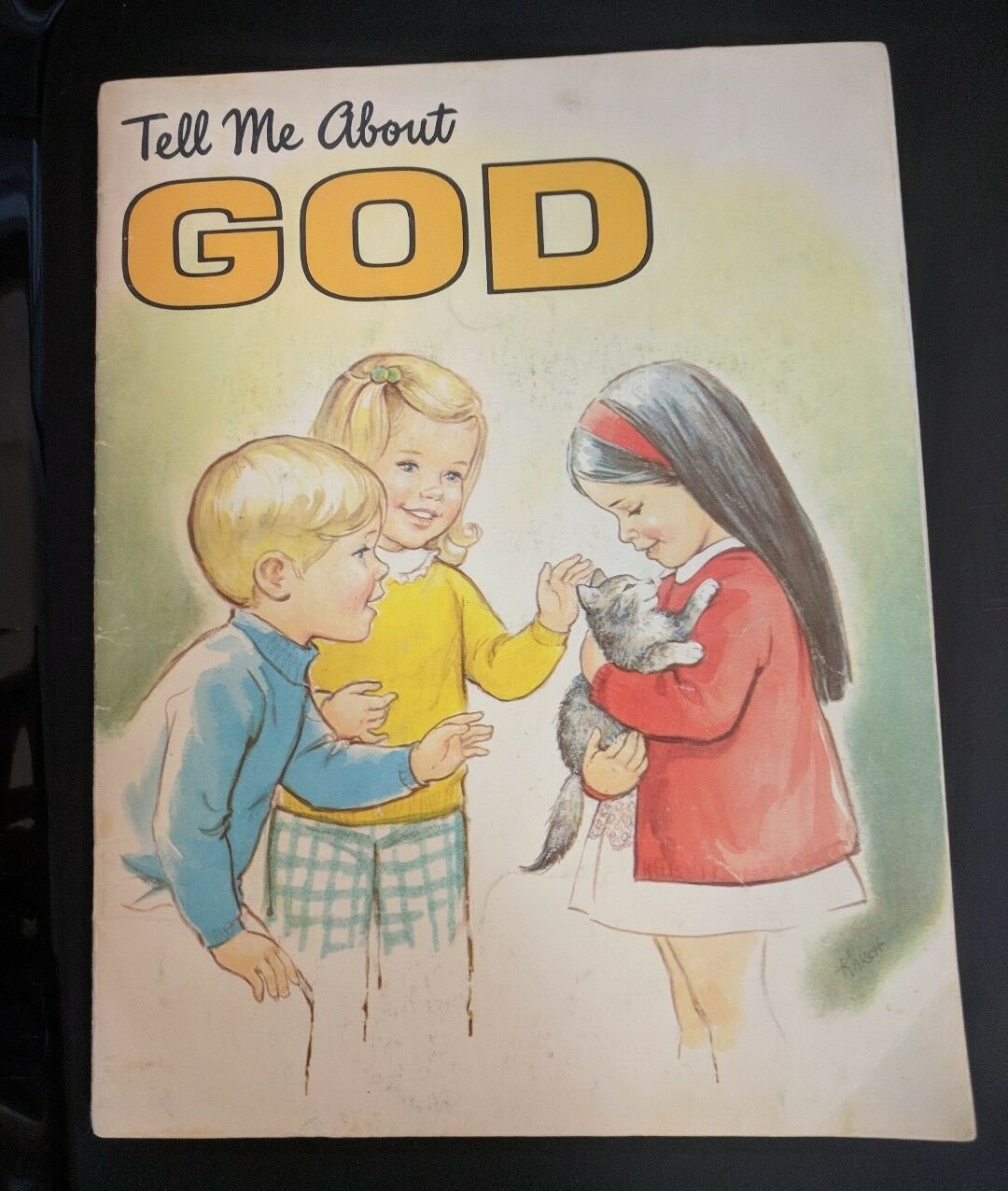 Standard Publishing Paperback Book #2045 Tell Me About God 1976 Illustrated