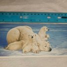 Blank Note Card - Polar Bears by Joh Naito