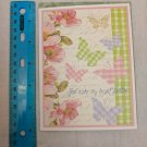 Note Card Blank Inside Andrea Tachiera Art Butterflies & Flowers