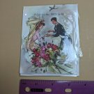 VTG Mini Gift Card Bridal Shower Bride & Groom New In Wrapper