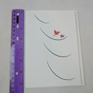 Hallmark Minimalist Cardinal Birds on Snowy Tree Christmas Holiday Card