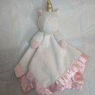CLOUD ISLAND Target White/Pink Unicorn Pony Mini Plush Blanket Lovey 13"Square