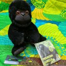 Endangered Wildlife Friends Black Gorilla Plush Bean Bag BP Amoco Corp 6"