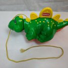 Go! Go! Dino Playskool Hasbro 1993 Pull Toy Rattles/Moves 13" Long