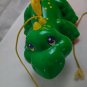 Go! Go! Dino Playskool Hasbro 1993 Pull Toy Rattles/Moves 13" Long