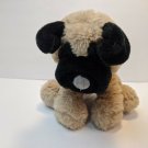 Animal Adventure Tan/Black Puppy Dog 8" Tall Plush Stuffed Animal Toy