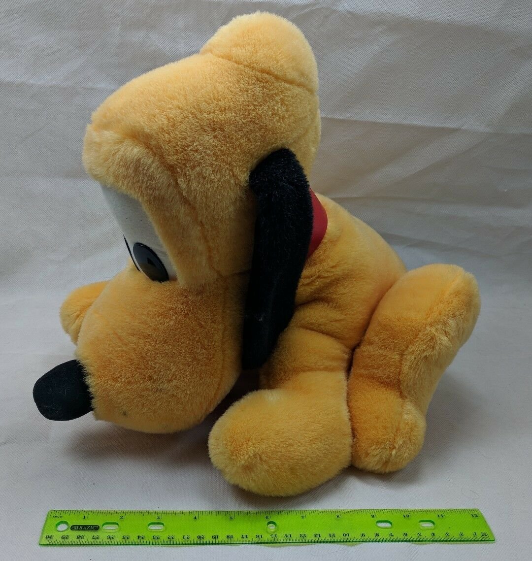 Disney Pluto Dog Big Stuffed Animal Plush 12" Vintage Made in Sri Lanka
