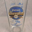 Good Old Potosi Beer Brewfest WI 2015 Collectible Drinking Glass 6" Tall