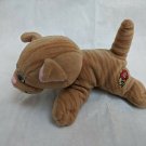VTG 1980's Tonka Pound Pur-r-ries Gold/Tan Striped Kitten Cat 7" Long