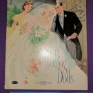 1958 Whitman Wedding Paper Dolls FOLDER ONLY for Crafts/Decor Mid-Century Retro