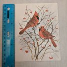 Note Card Blank Inside 2 Cardinals on Bare Branches by John Cornacchio