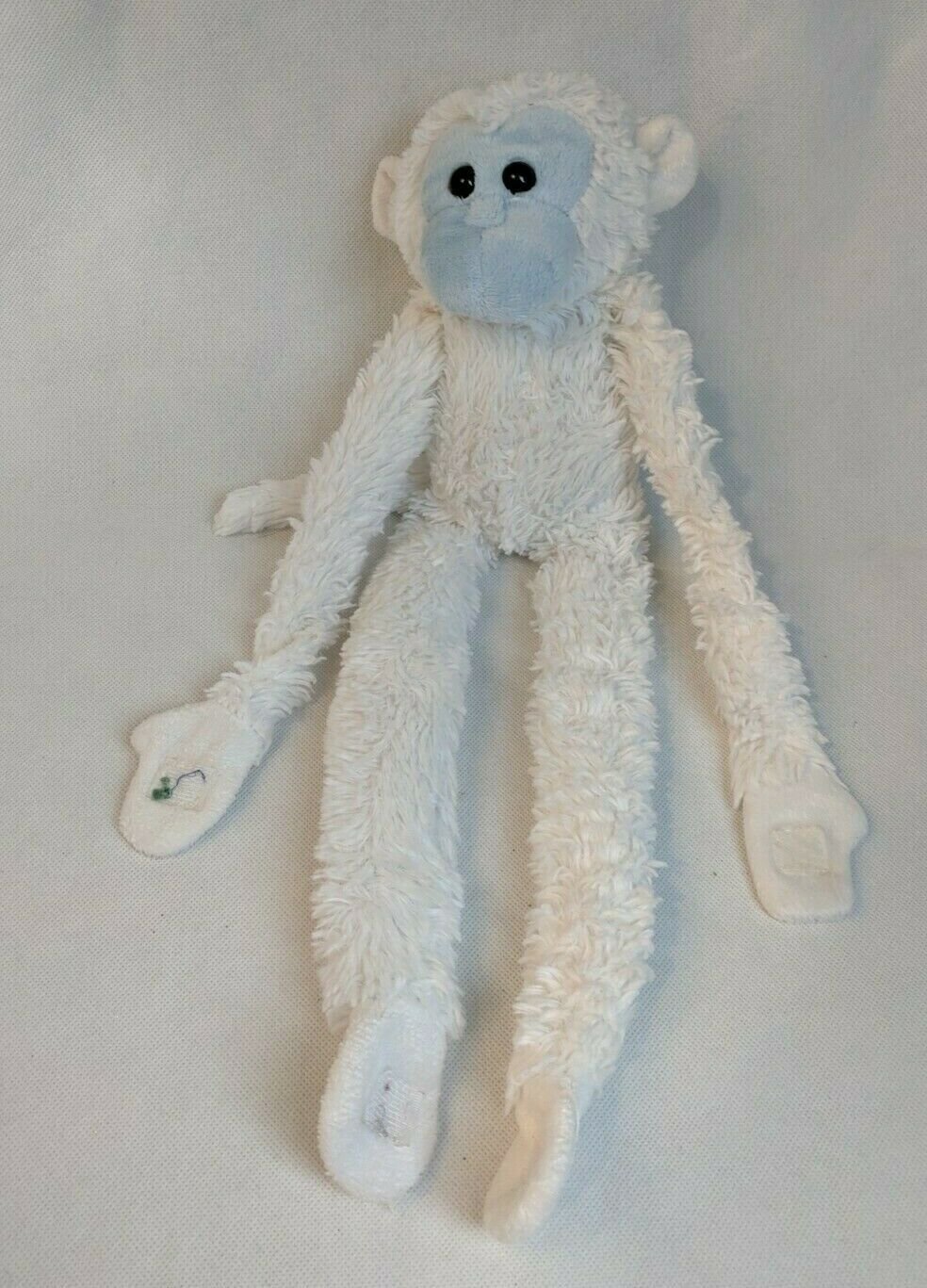 City Monkey White w/ Blue Face Stuffed Animal 18" Plush w/ Sound