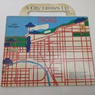 Chicago A City Grows Up Stick & Learn Book VTG 1991 City Map & Illustrations