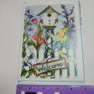 Hope Greeting Card Collection Bird House, Fence, Flowers, Welcome Happy Birthday