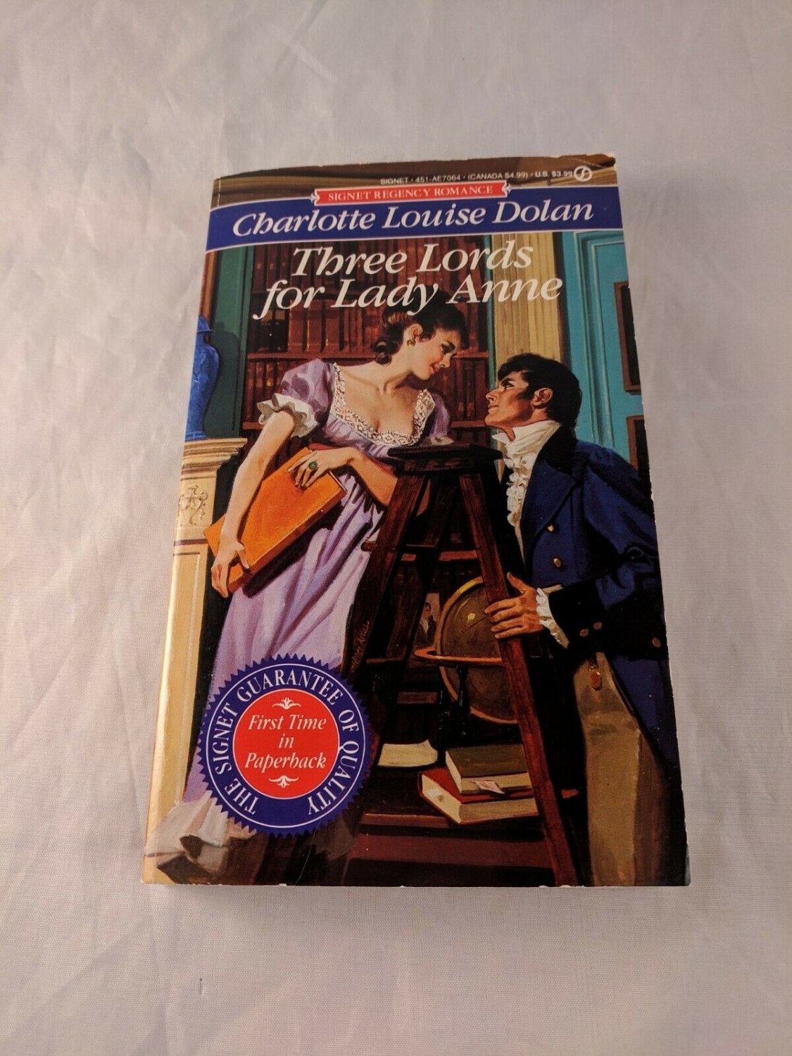 Three Lords for Lady Anne by Charlotte L Dolan, Signet Regency Romance, PB 1991