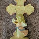 Precious Moments PMI Peace Cross Ivory/Pink Angel Girl & Dove 6.5" Tall Kcare
