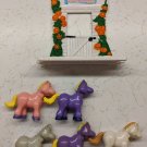 Itzy Bitzy Pals Toy Horse Lot of 5 w/ Pony In My Pocket Accessory