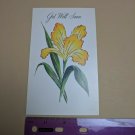 Missionhurst Original Get Well Soon Greeting Card Yellow Flower