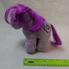 Vintage 1983 Animal Toy Purple Pony Horse Plush 7" Rainbow Fan Symbol